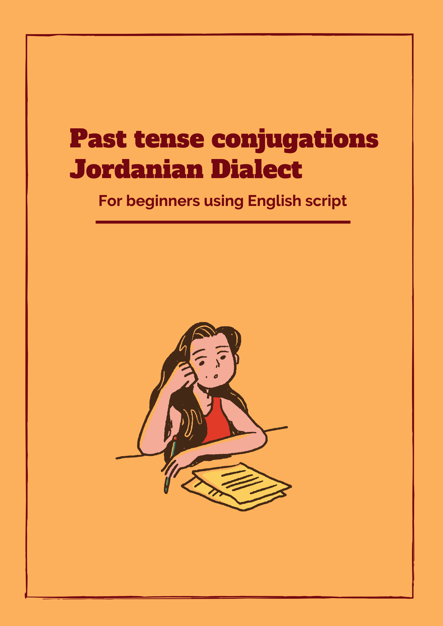 Past Tense Conjugations Jordanian Dialect